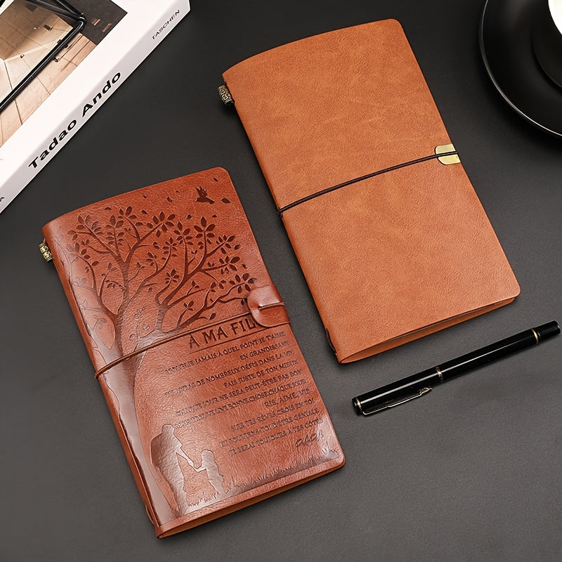 Leather Diary Notebook Executive Journal Plain Paper