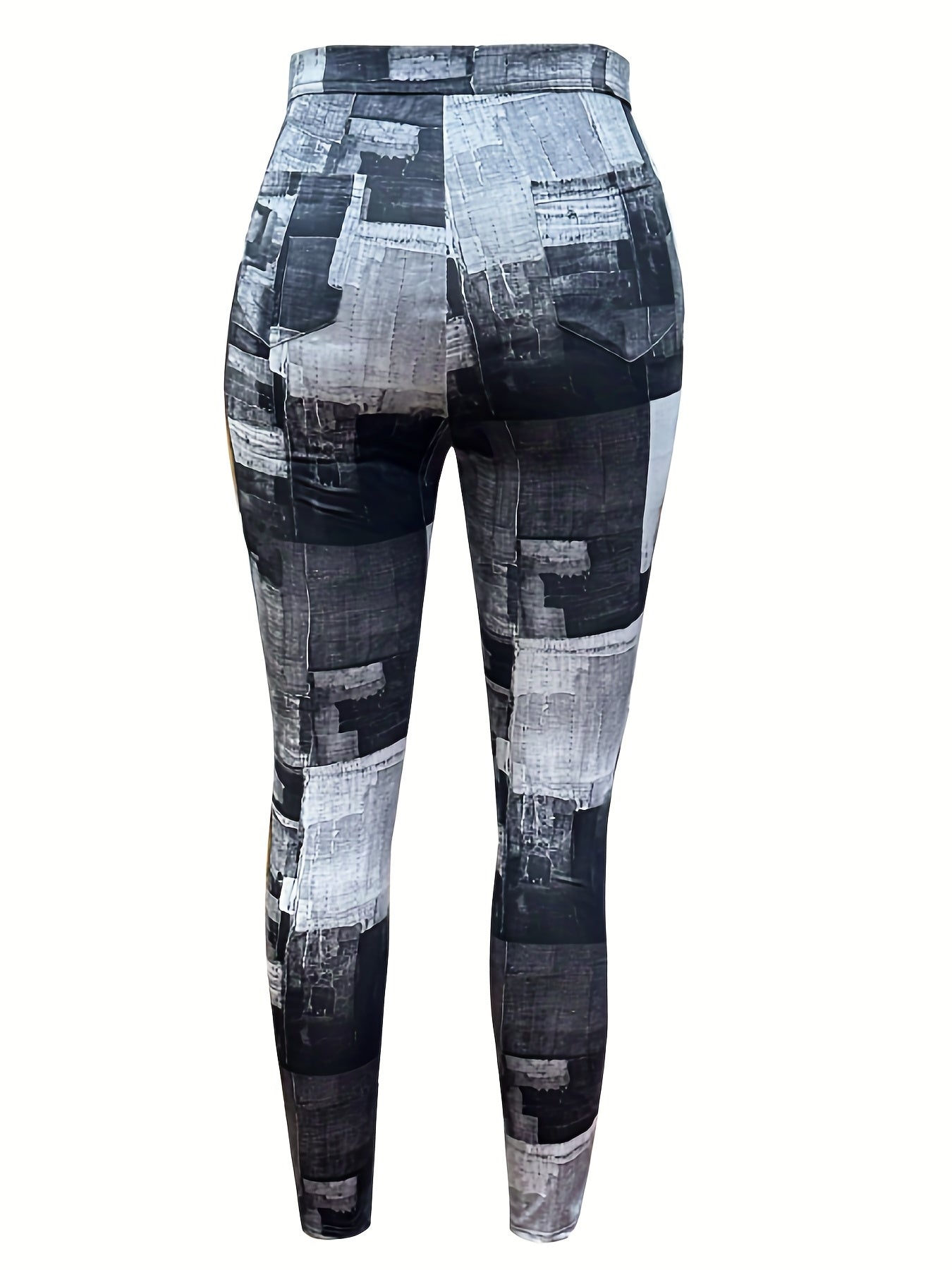  Colorblock High Stretch Skinny Pants