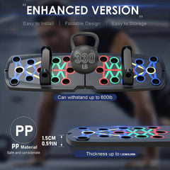 Portable Chest & Abdominal Muscle Trainer Push Up Board for Home & Gym Exercise