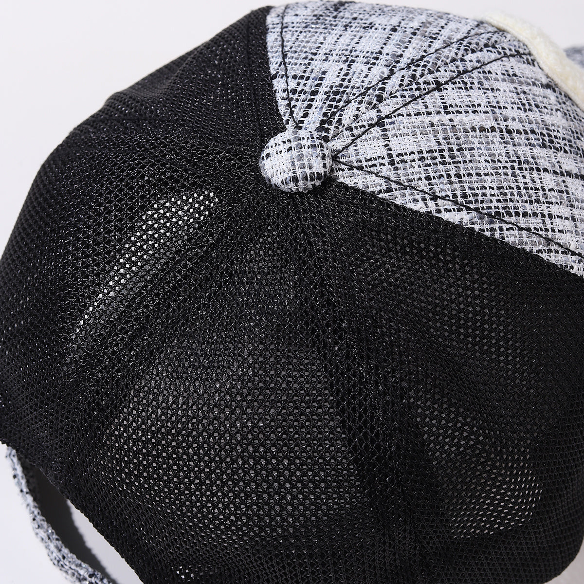 C Letter Peaked Hat Women Summer Shade Breathable Mesh Hat