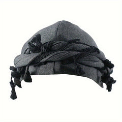 Vintage Twist Head Wraps Turban with Tassel