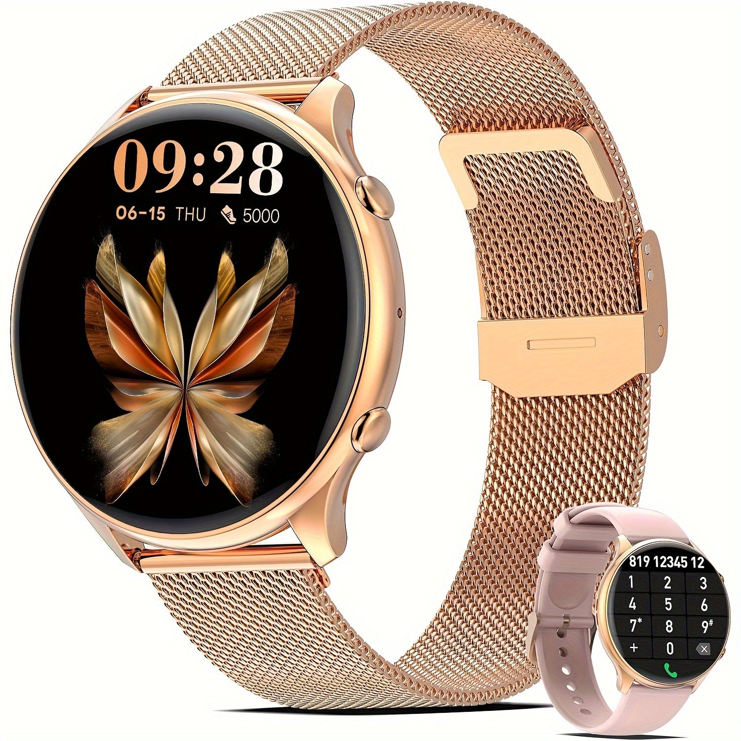 Women's Calling Smartwatch 3 Round Smartwatch with 100 Sports Modes