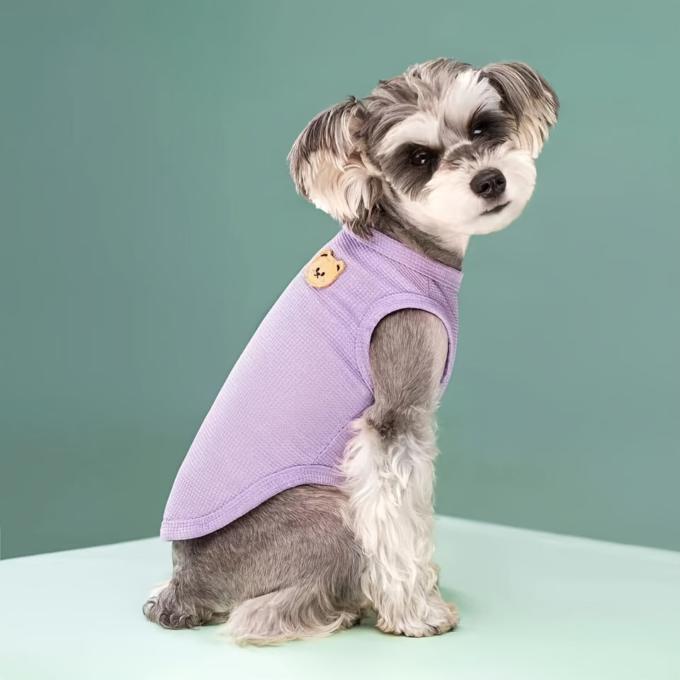 Waffle Pet Vest For Small Medium Dogs Spring And Summer Costume