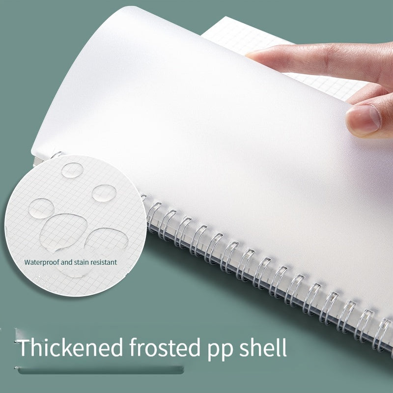 A6 Horizontal Line Coil Student Notebook with Strap