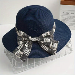 Wide Brim UV Protection Straw Sun Hat for Women