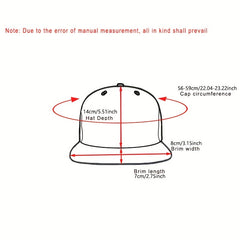 Hip Hop Men's Letter Flat Brim Hat