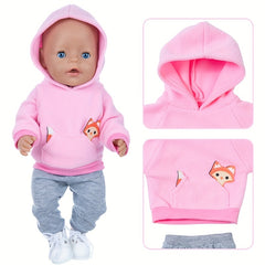 Pink Jumpsuit Outfit Clothes for 17 Inch Dolls