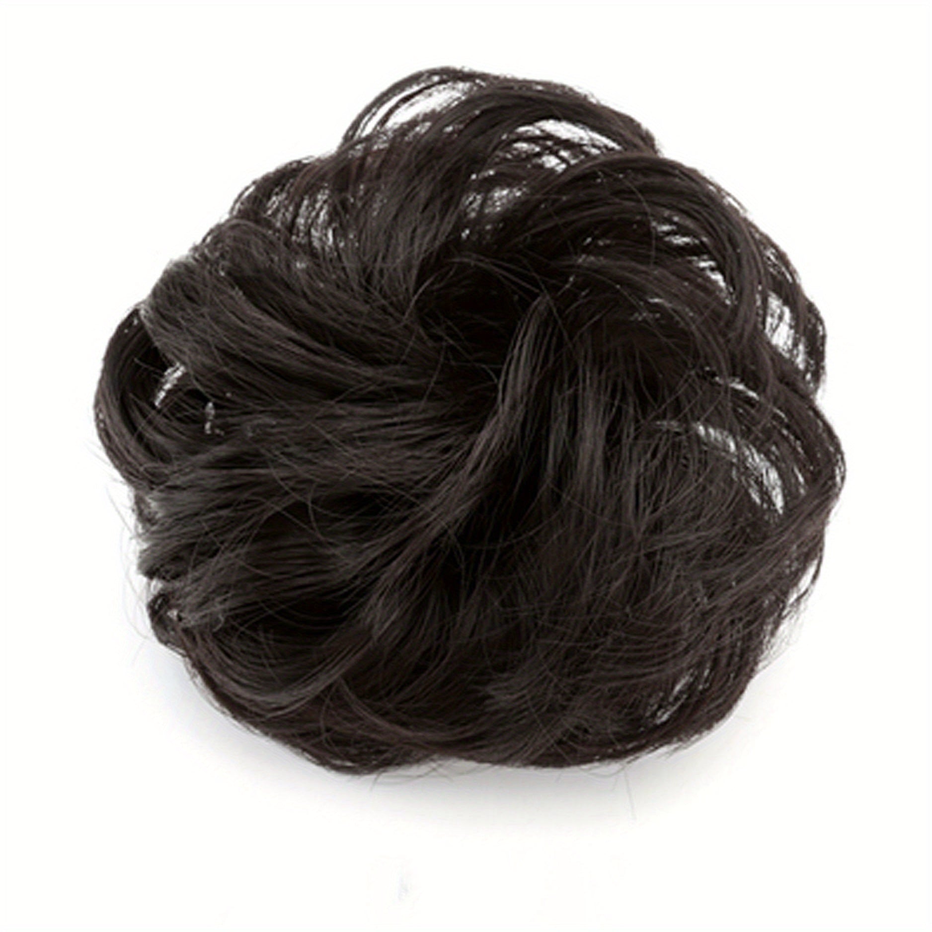 Fluffy Wigs Hair Tie Bun Scrunchie Hair Accessories Women's