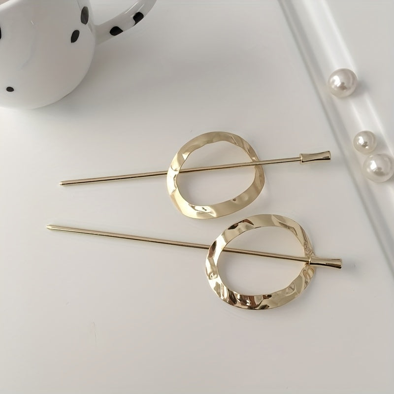Metal Hairpin Back Head Ponytail Updo Styler Hair Stick Hair Accessories