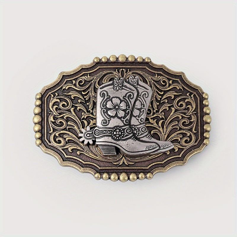 Vintage Boot Belt Buckle For Women & Men Western Jeans Accessories