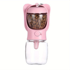 Leak Proof Dog Water Bottle with Food Container for Travel