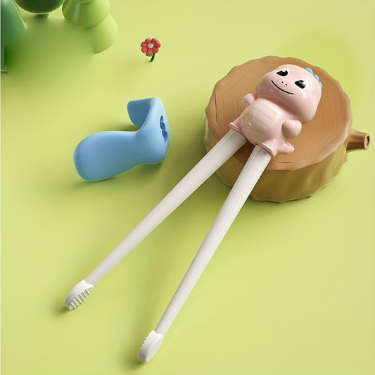 Kids Dinosaur Chopsticks Training Practicing Utensil