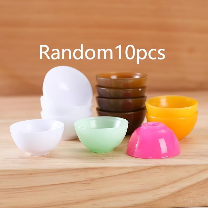 10pcs Mini Kitchen Tableware Small Bowl Toy DIY Dollhouse Accessories