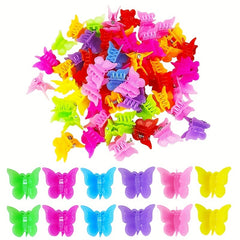 50pcs Butterfly Hair Claw Minimalist Accessory