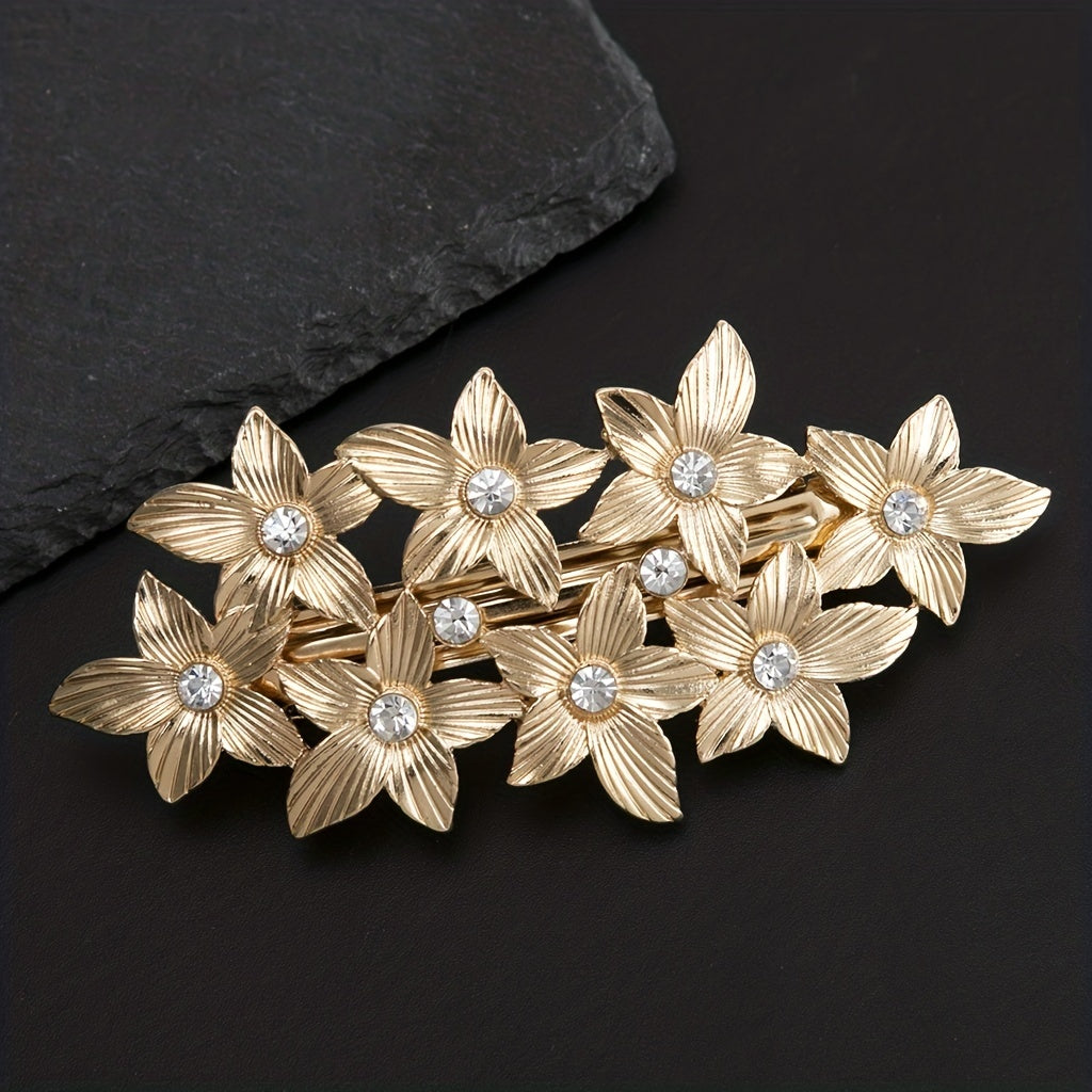 Retro Leaf Pattern Hair Clip Headwear Hair Accessories