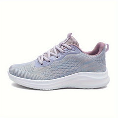 Women's Mesh Sneakers Lace Up Breathable Running Sports Shoes