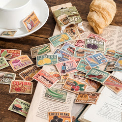 45 Pcs Vintage Washi Stickers Ticket Book Stickers Scrapbooking Journaling Label