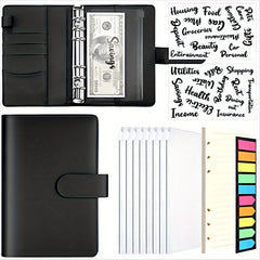 A6 Loose leaf Book Macaron Hand Account Book Cash Budget 6 Holes