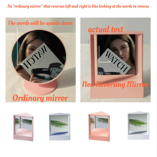 True Mirror Non Reversing Stand Mirror True Reflection Vanity Makeup Mirror