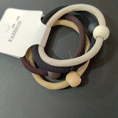 4pcs Beaded Hair Rope Ponytail Holder Hair Accessories