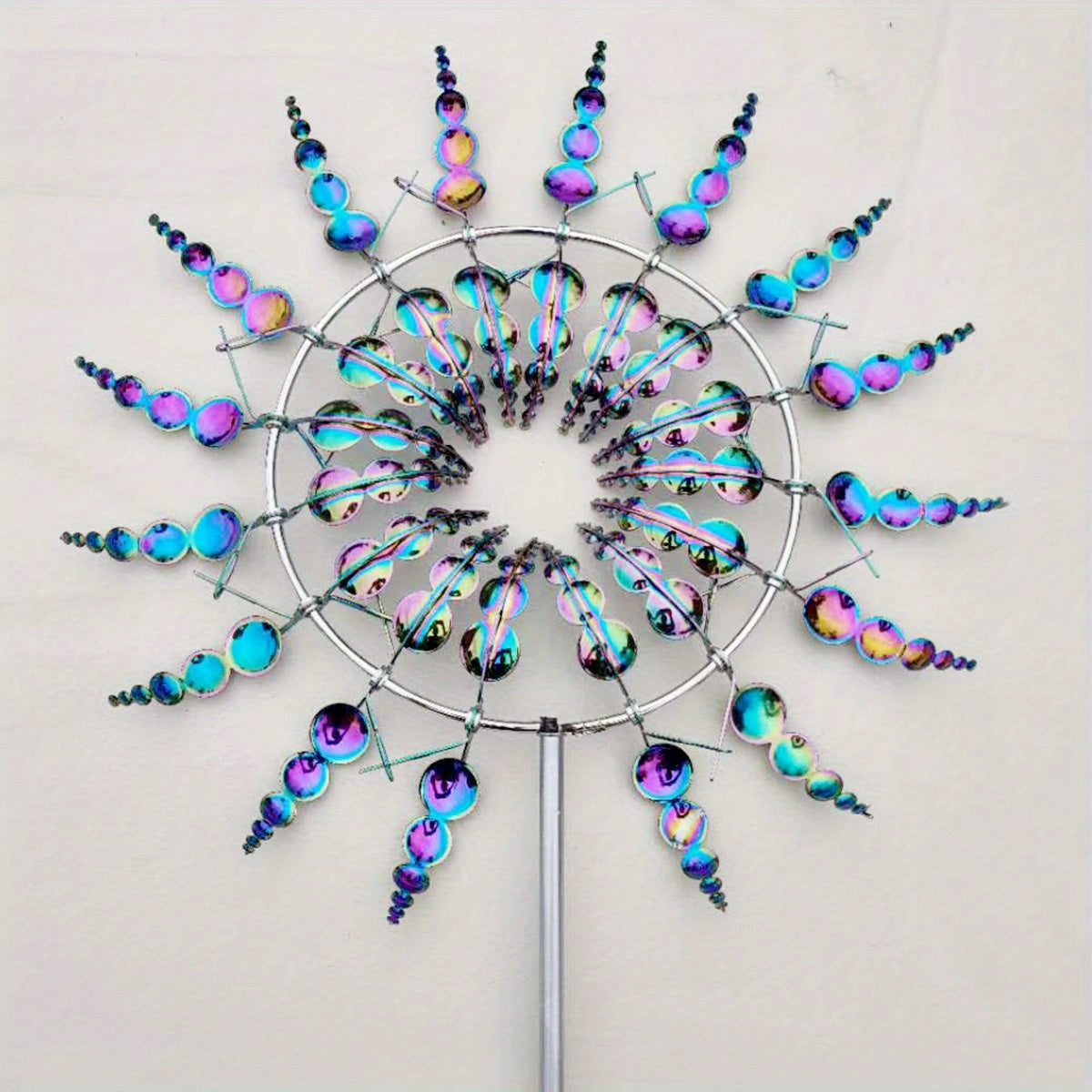 Metal Windmill Wind Catcher Garden Weather Vane Yard Decoration