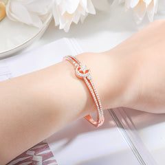 Stylish Star Moon Bracelet for Ages 12+
