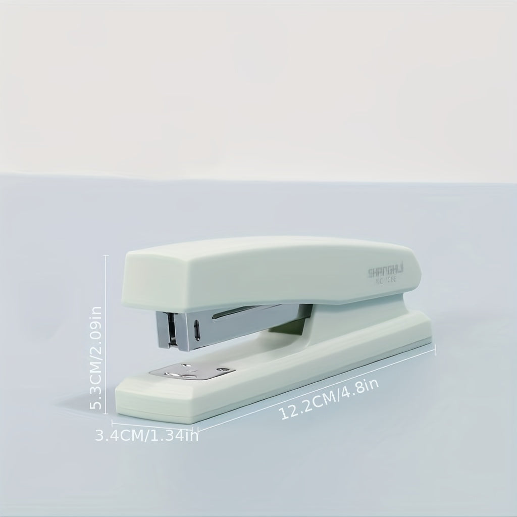 Labor Saving Stapler for School and Office Pink Green Purple