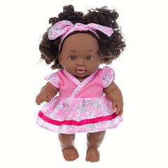 8 Inch Realistic Reborn Baby Doll Lifelike PVC Soft Toy Fashionable Dress Up
