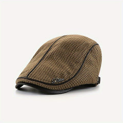 Knitted Newsboy Caps For Men Beret Hat Cabbie Golf Cap