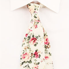 Men's Floral Tie for Party Wedding