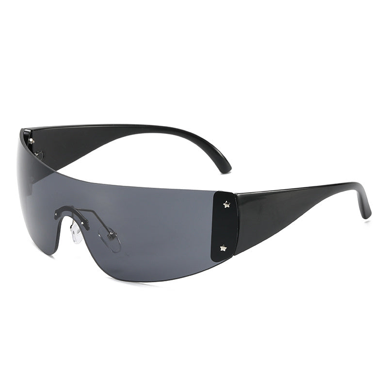 European American All in One Large Frame Y2K Sunglasses For Men