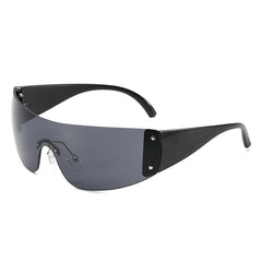 European American All in One Large Frame Y2K Sunglasses For Men