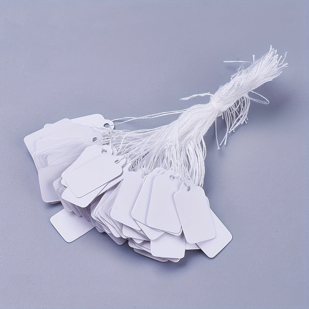 500pcs Rectangular Jewelry Tags Clothing Commodity Labels