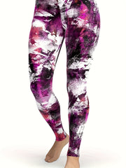  Tie Dye Stretch Leggings - Medium Rise