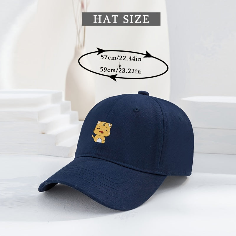 Tiger Print Baseball Cap Cotton Sports Hat Unisex Dad Hats