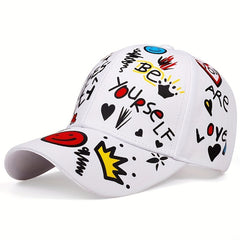 Graffiti Print Hip Hop Baseball Cap Sun Hat Unisex
