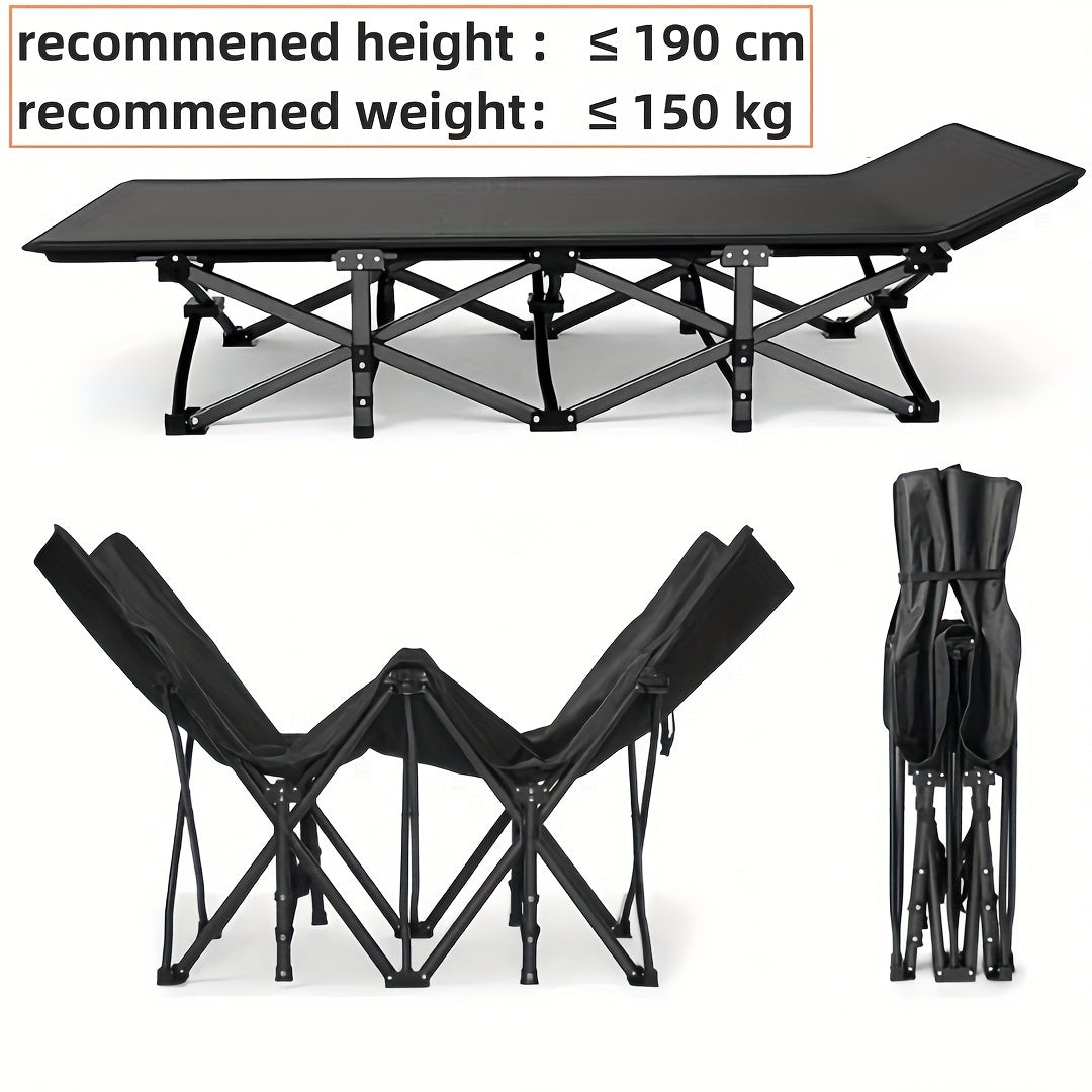 Portable Folding Bed for Outdoor Camping, Office Nap, Beach Travel