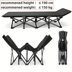 Portable Folding Bed for Outdoor Camping, Office Nap, Beach Travel