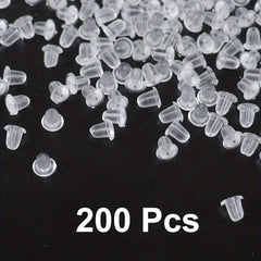 Clear Earring Backs For Studs Posts Safety Back Pads Replacement