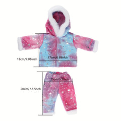 Plush Onesie Set for 17" Reborn Baby Dolls