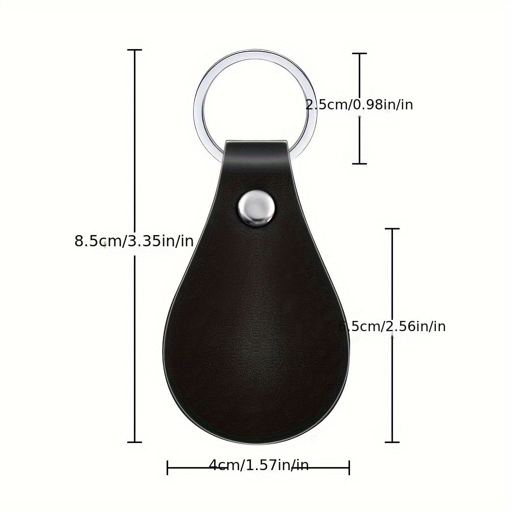 6pcs Multicolor PU Leather Keychain With Rivets