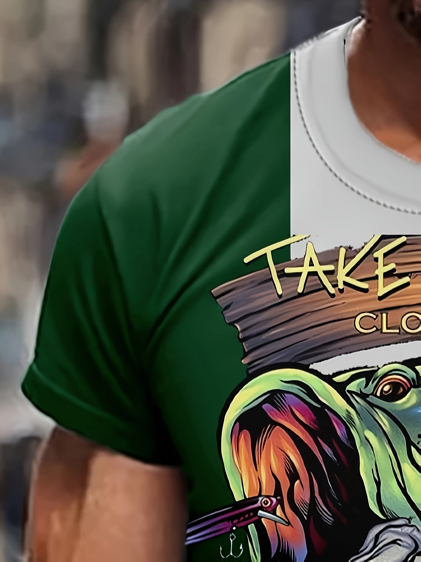 Fish 3d Print Men's Short Sleeve Comfy T shirt Graphic Tee Men's Summer Clothes