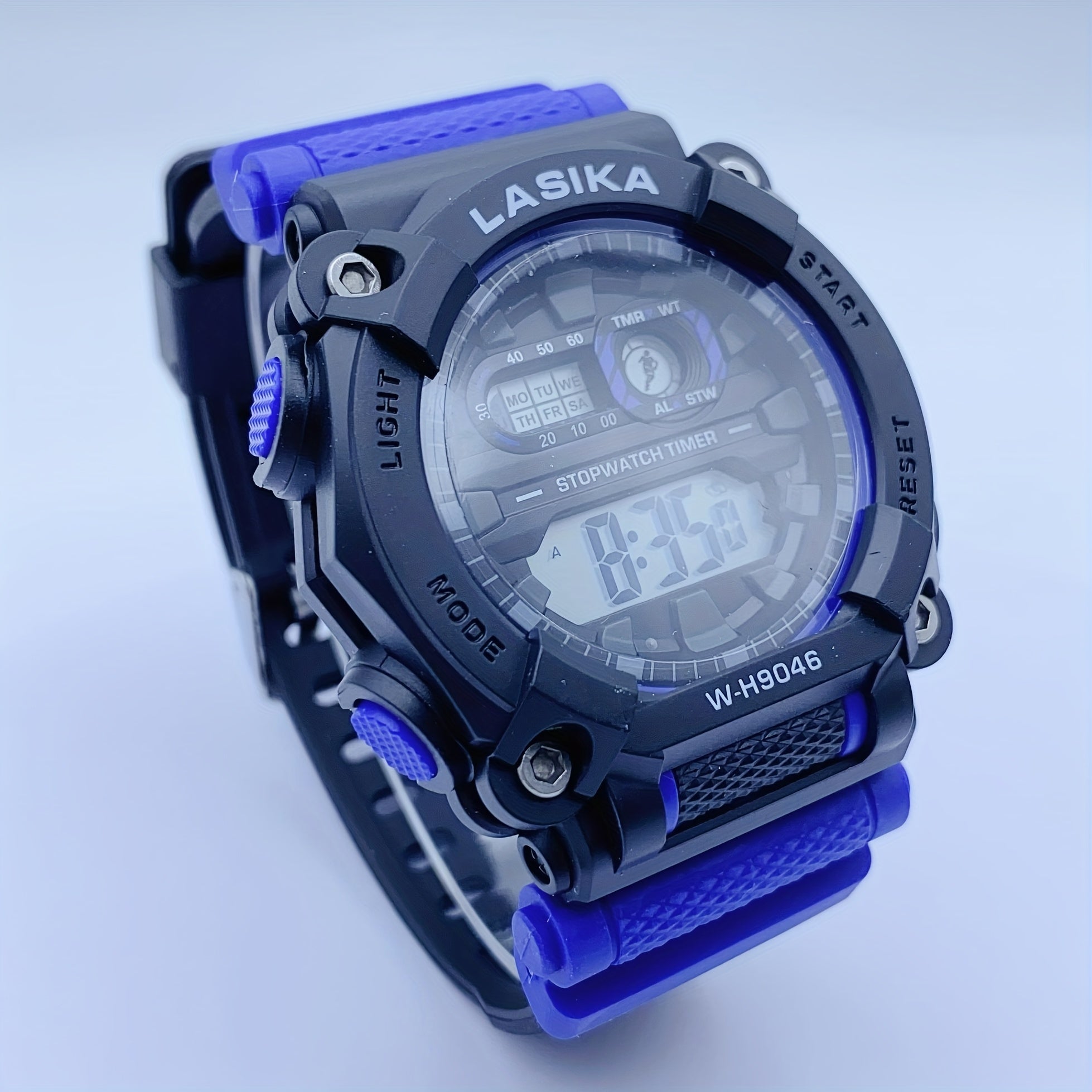 Boys' Digital Watch Waterproof Alarm Functional Sports Timer