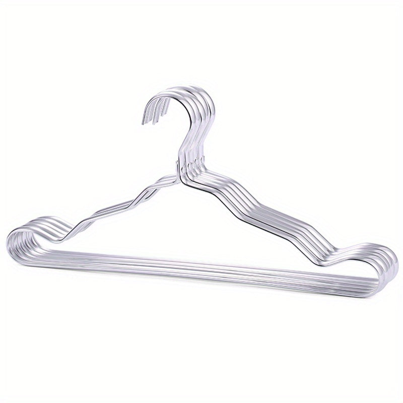 5pcs Aluminum Clothes Hanger Non-marking Non-slip for Dormitory Home