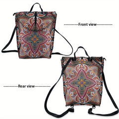 Vintage Ethnic Style Backpack Retro Bohemian Travel Daypack
