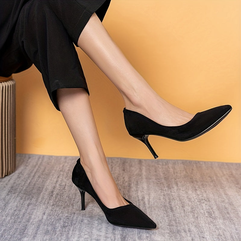 Women's Pointed Toe Slip On Stiletto Heels