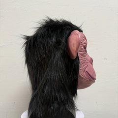 Realistic Chimp Mask with Hair for Halloween Parties