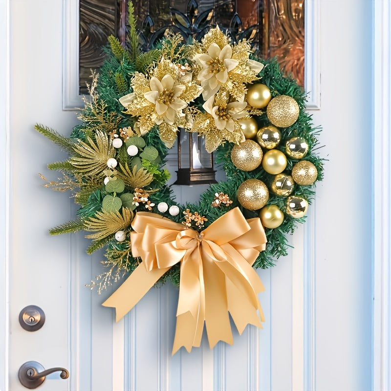 1pc Golden Christmas Ball Garland Christmas Hanging Decorations
