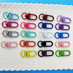 Colorful Metal Keychain Spray Paint U Shape Door Buckle Hook Bag Pendant