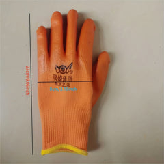 Waterproof PVC Labor Protection Gloves Full Hanging Rubber Thickened